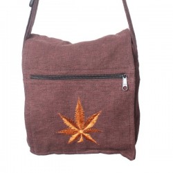 Hemp Leaf Embroidery Bag