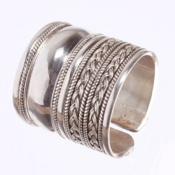 Broad Surface Silver Ring