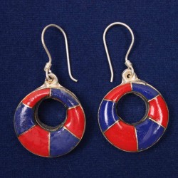 Double Color Ear Rings