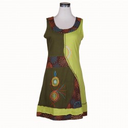 Patchwork Embroidery Dress