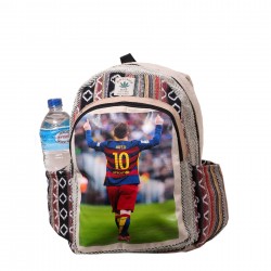 Hemp Backpack with Messi...