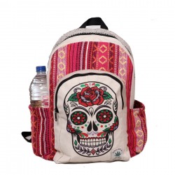 Skull Printed Hippie Backpack
