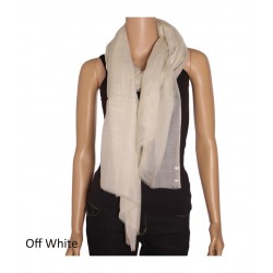 Off White Cashmere Ring Shawls