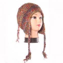 Earflap Hat in Recycled Silk