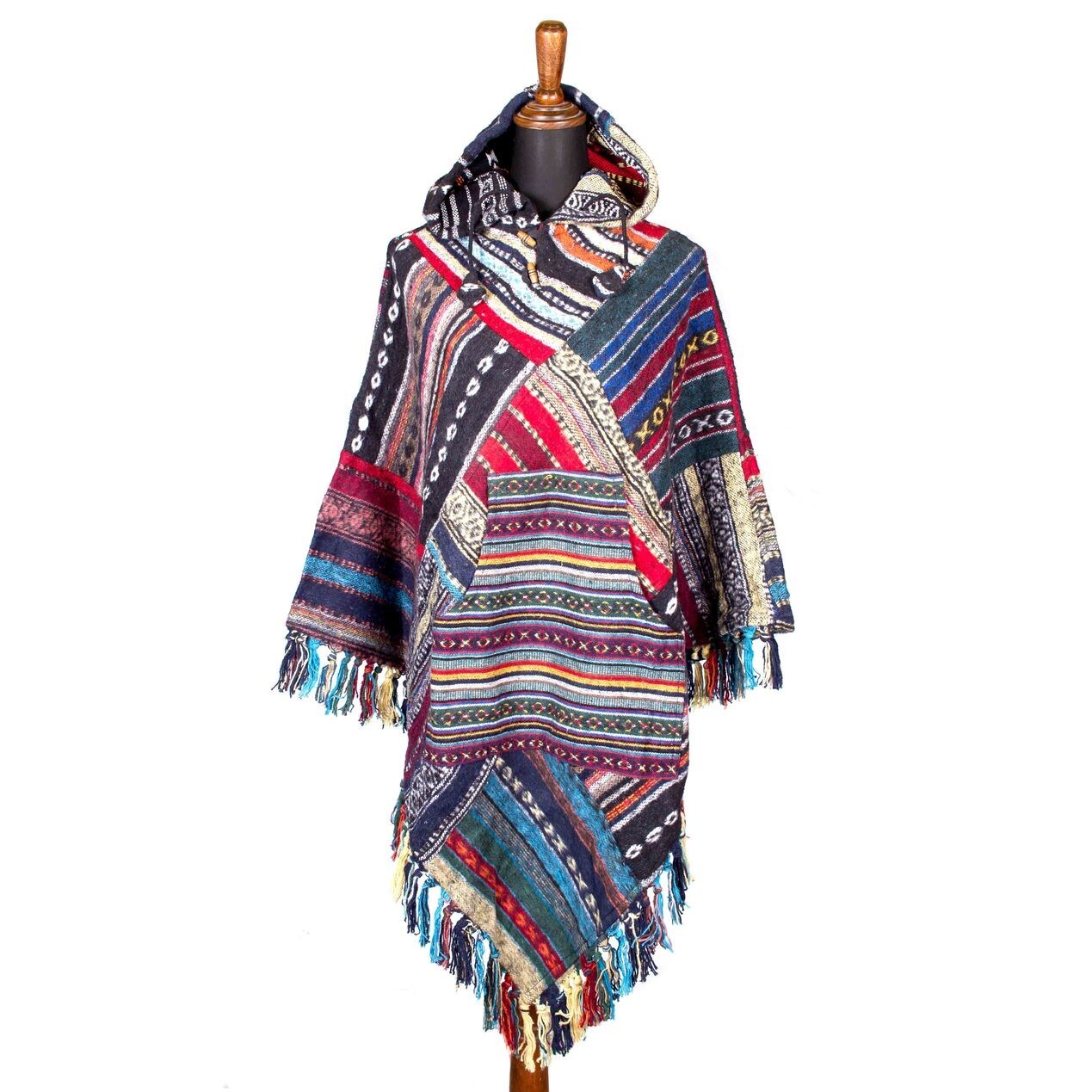 Eco-Friendly Boho Poncho From Nepal: Embrace Sustainable Style with a Touch of Wanderlust